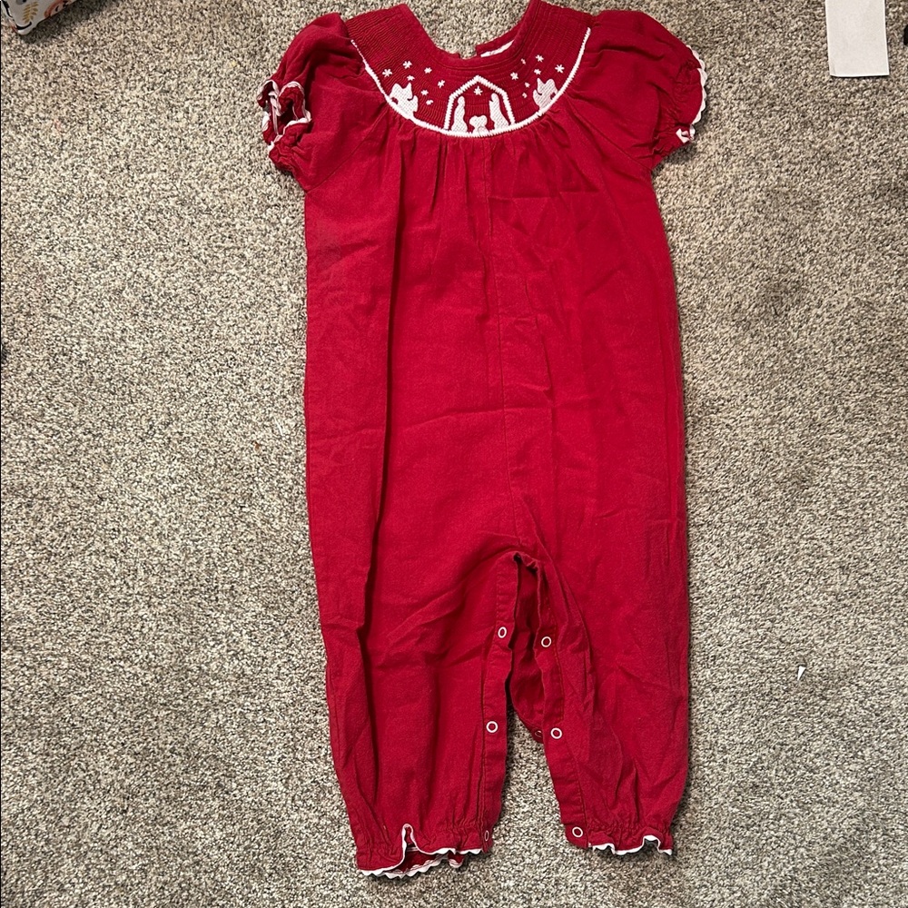 Lil Cactus Red Kids One Piece Outfit